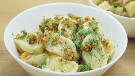 постные ленивые вареники с картофелем