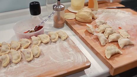 тесто для вареников с вишней заварное