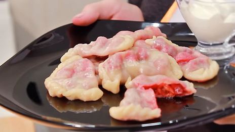 тесто для вареников с вишней заварное