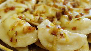 Вареники на кефире с картошкой