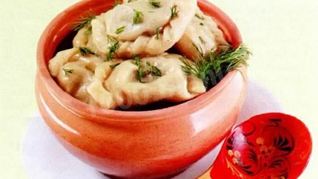 Вареники с фасолью постные