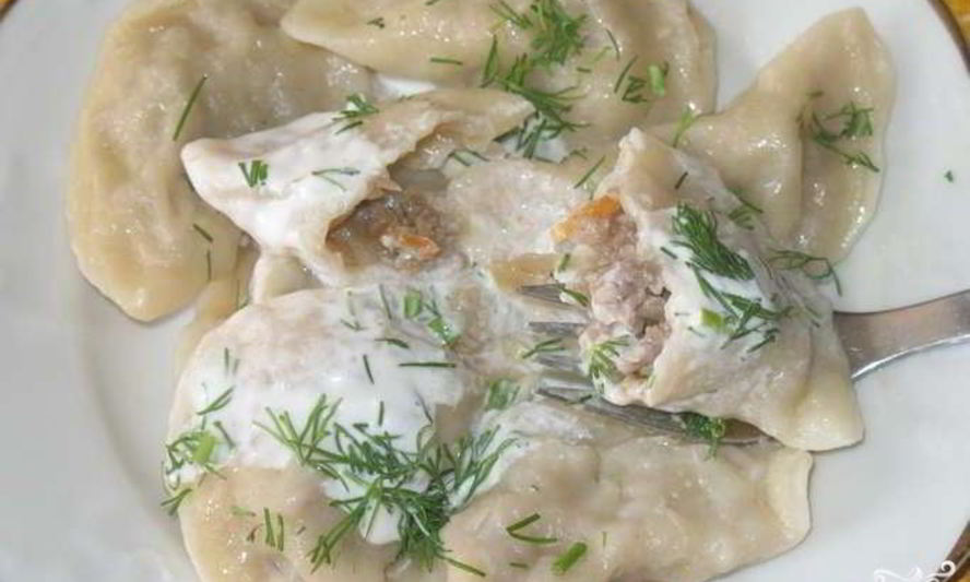 Рецепт вареников с капустой и мясом