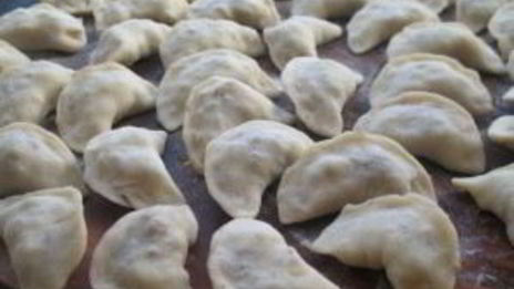 вареники с капустой и мясом