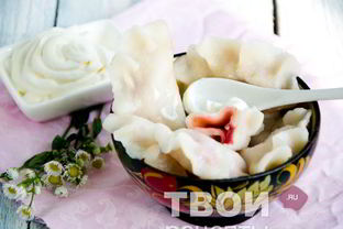 Вареники с клубникой