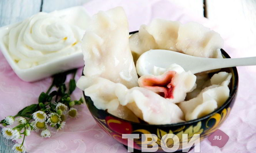 Рецепт вареников с клубникой