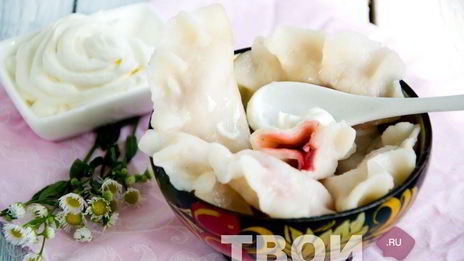 вареники с клубникой