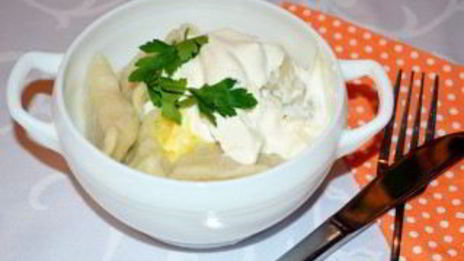 вареники с курицей