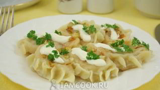 Вареники с квашеной капустой на молоке