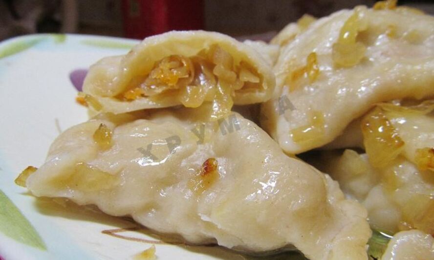 Рецепт вареников с квашеной капустой постные