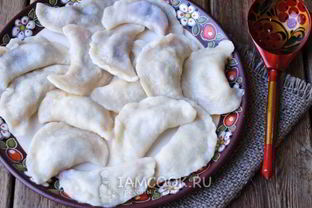 Вареники с малиной