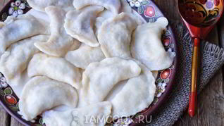 Вареники с малиной