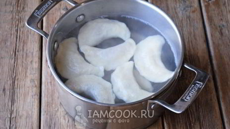 вареники с малиной