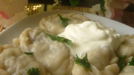 вареники с мясом и картофелем