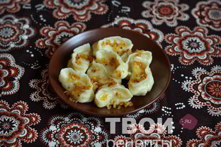 Вареники с толченой картошкой