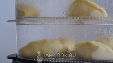 вареники с вишней на пару