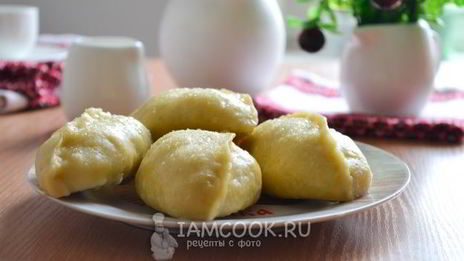 вареники с вишней на пару