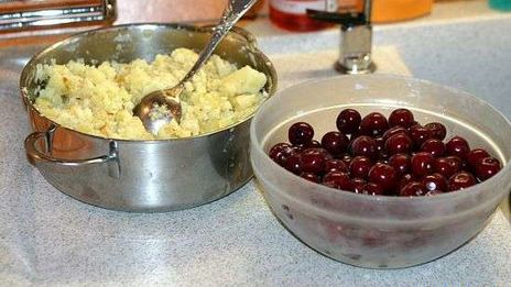 вареники с вишней