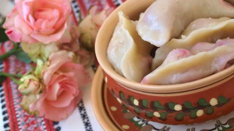 вареники с вишнями из постного заварного теста