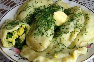 Вареники со шпинатом