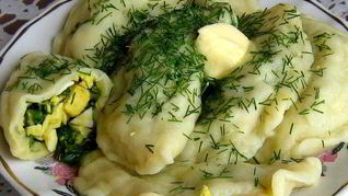 Вареники со шпинатом