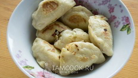 золотистые вареники с капустой