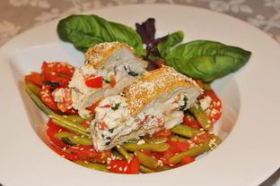 Венгерский гарнир и куриное филе с рикоттой