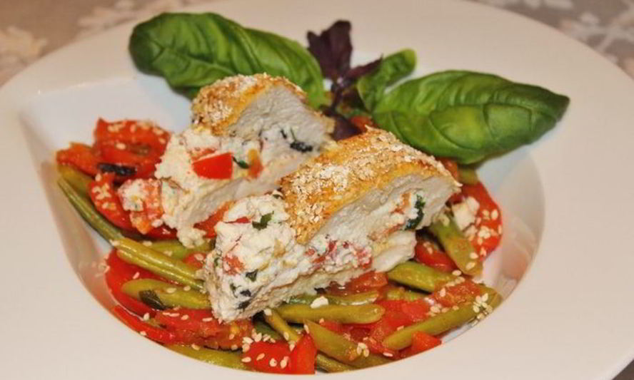 Рецепт венгерского гарнира и куриное филе с рикоттой