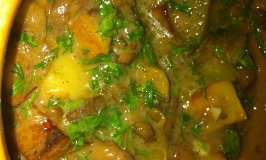 Рецепт грибного жаркого