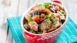 Пряное жаркое из мяса ягненка и овощей