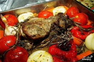 Жаркое из баранины в духовке