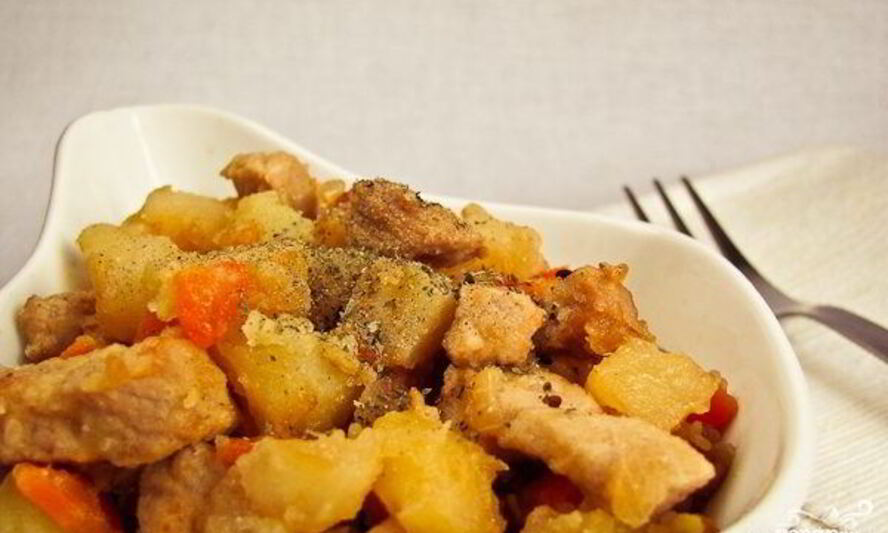 Рецепт жаркого из говядины с картофелем