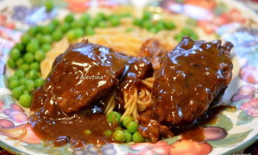 Рецепт жаркого из говядины с кофейным соусом