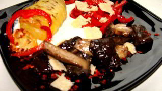 Жаркое из грибов с паприкой и сыром Джюгас