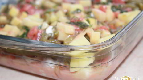 жаркое из индейки со стручковой фасолью