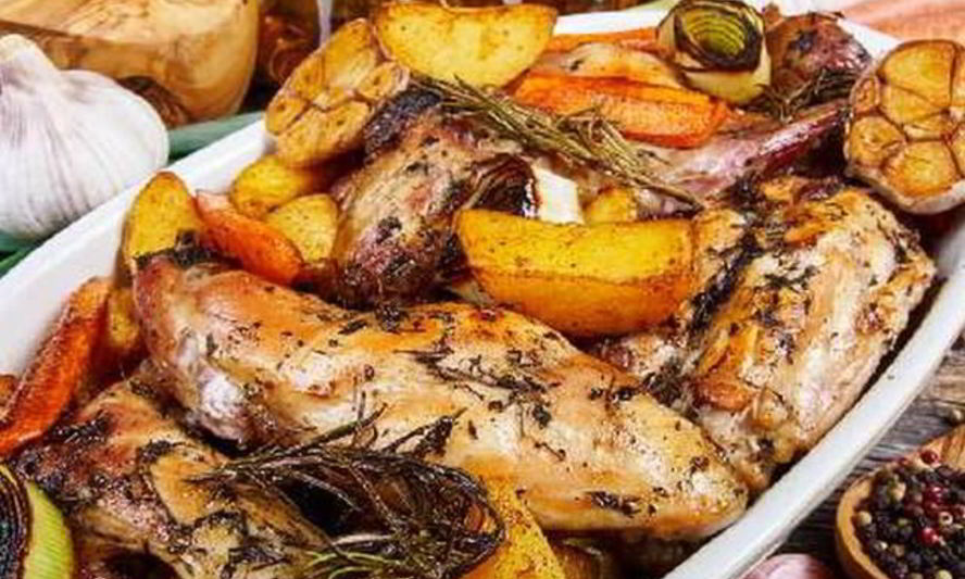 Рецепт жаркого из кролика из овощами