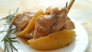 Жаркое из кролика с лимоном