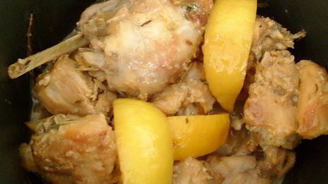 жаркое из кролика с лимоном