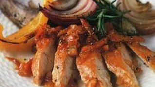 Жаркое из курицы с апельсином