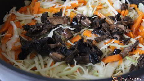 жаркое из свинины с картофелем и сушеными грибами