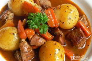 Жаркое из свинины с картошкой