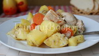 Жаркое с курицей в мультиварке