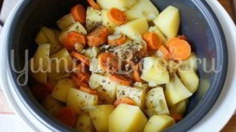 жаркое с курицей в мультиварке