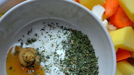 жаркое с цветной капустой в горчичном соусе