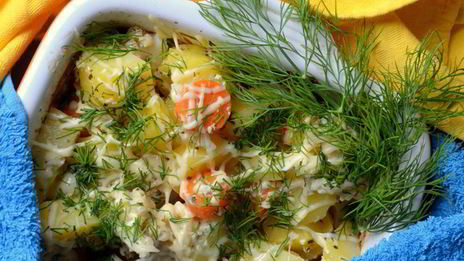 жаркое с цветной капустой в горчичном соусе