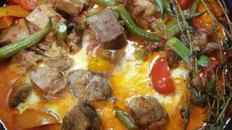 жаркое со стручковой фасолью