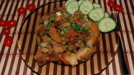 жаркое со свининой и овощами