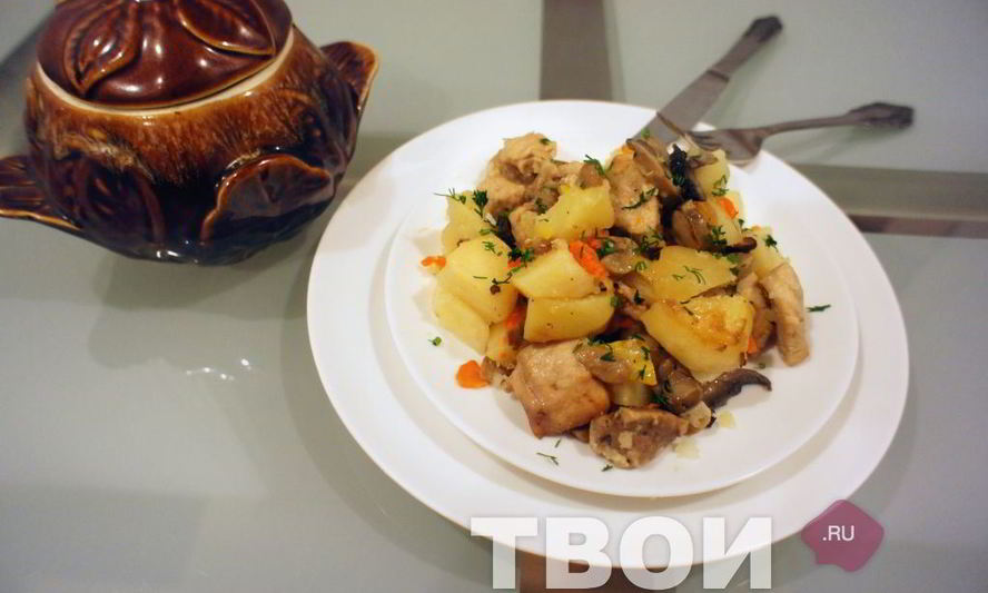 Рецепт жаркого в горшочках