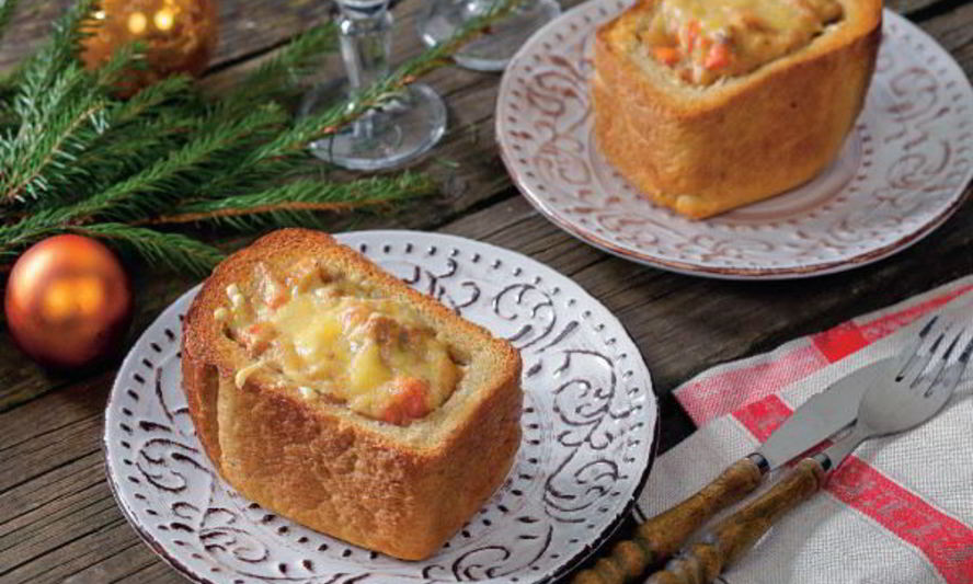 Рецепт жаркого в хлебе