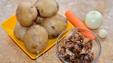 картофельные зразы с грибами в духовке