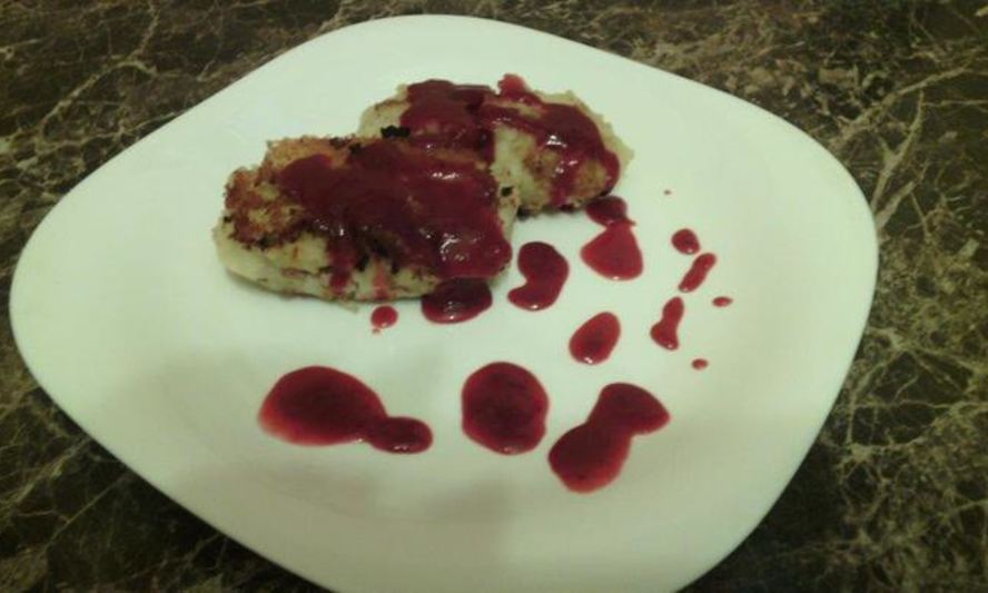 Рецепт картофельных зраз с клюквенным соусом